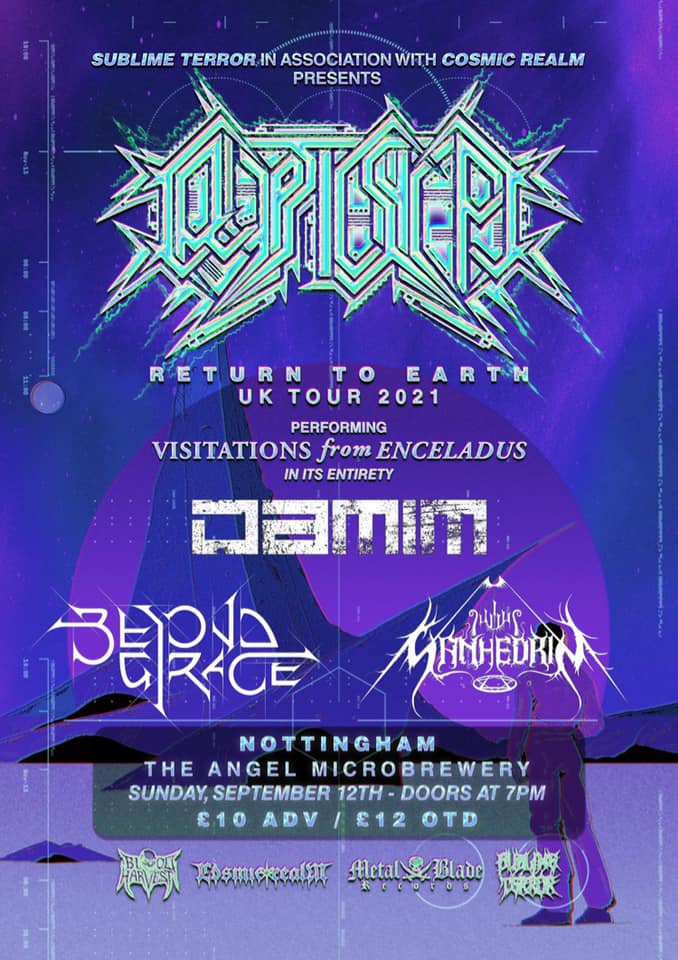 Sanhedrin live in Nottingham at The Old Angel with Cryptic Shift, Damim and Beyond Grace – 12 Sep 2021