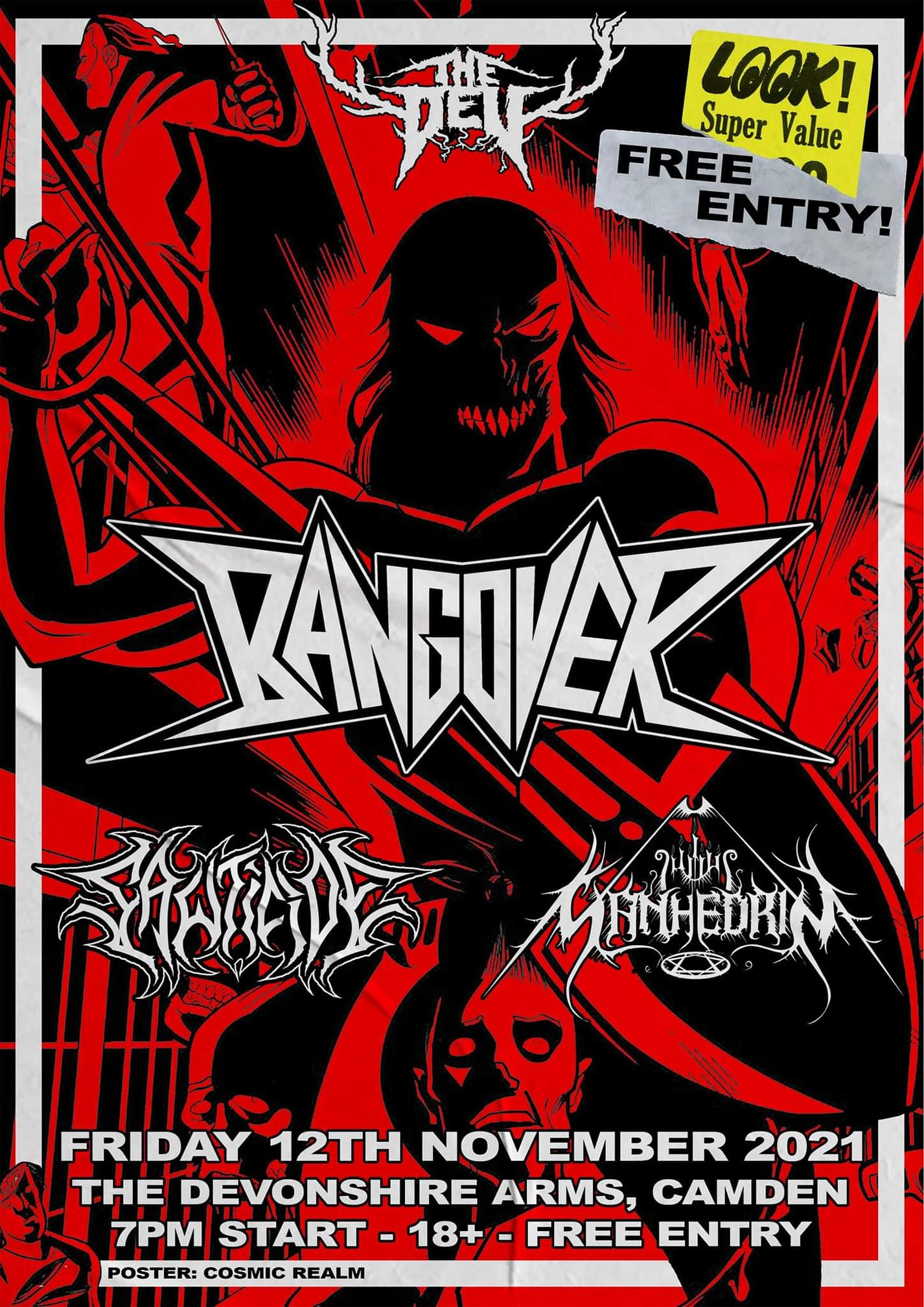 Sanhedrin live in London at The Dev with Bangover and Sawticide – 12 Nov 2021