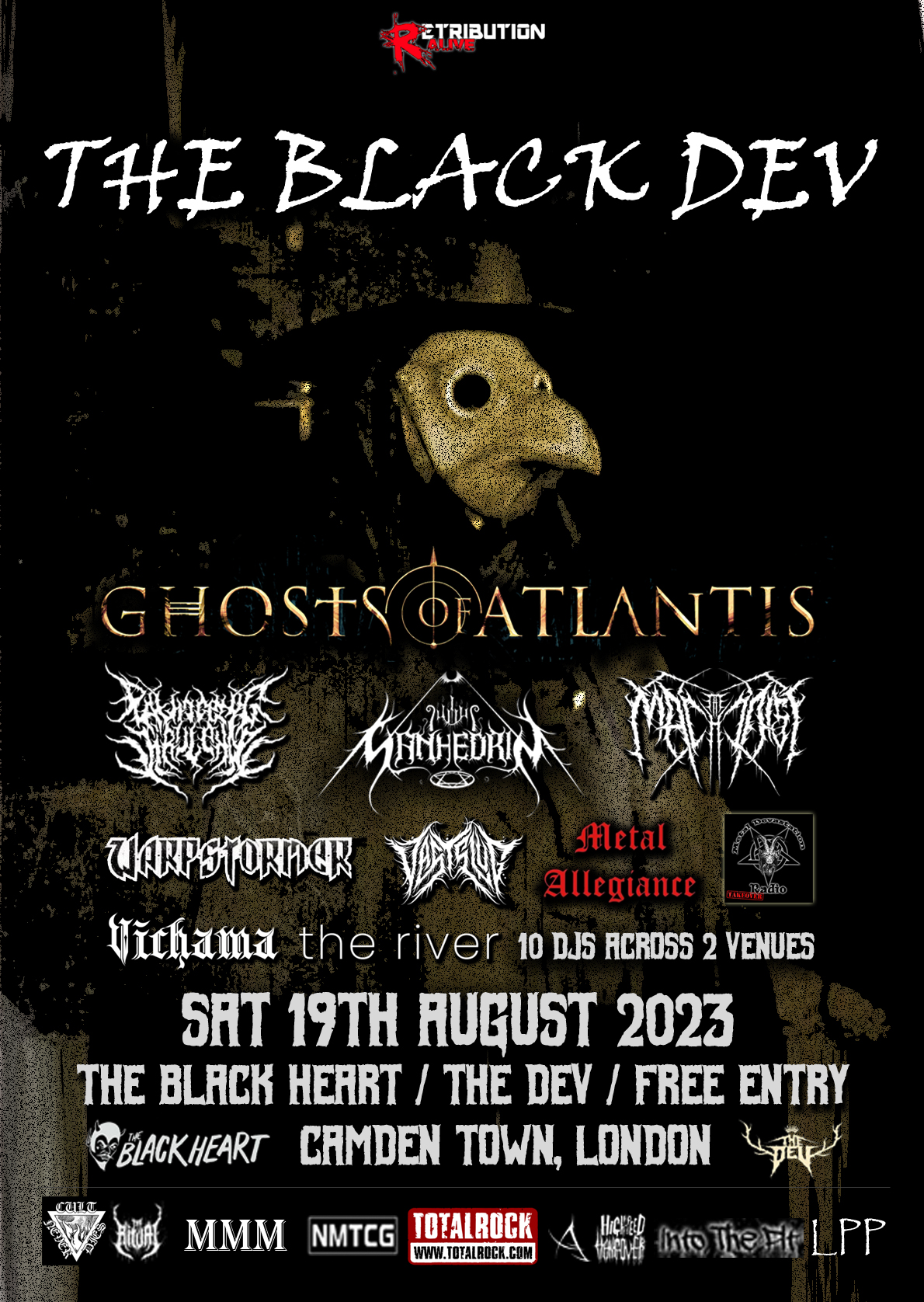 Sanhedrin live in London at The Black Heart with Ghosts Of Atlantis and Pathogenic Virulence – 19 Aug 2023